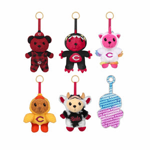 Cincinnati Reds MLB FOOCOOS Plush Bag Charm Keychain Blind Box Series 1 (PREORDER - SHIPS EARLY JUNE)