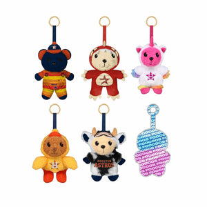 Houston Astros MLB FOOCOOS Plush Bag Charm Keychain Blind Box Series 1 (PREORDER - SHIPS MID MAY)