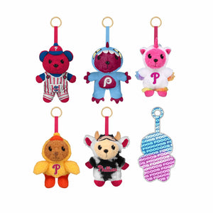 Philadelphia Phillies MLB FOOCOOS Plush Bag Charm Keychain Blind Box Series 1 (PREORDER - SHIPS LATE MAY)