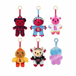 St. Louis Cardinals FOOCOOS Plush Bag Charm Keychain Blind Box Series 1  (PREORDER - SHIPS LATE JULY)