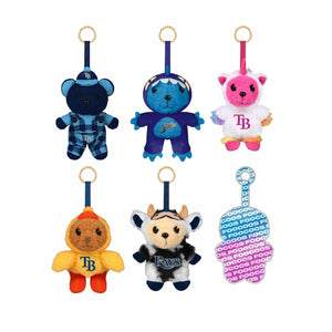 Tampa Bay Rays MLB FOOCOOS Plush Bag Charm Keychain Blind Box Series 1 (PREORDER - SHIPS LATE JUNE)