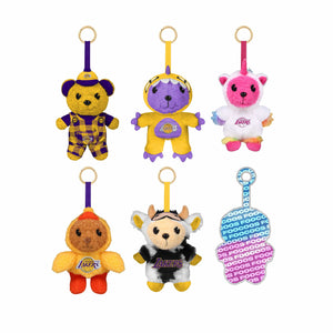 Los Angeles Lakers NBA FOOCOOS Plush Bag Charm Keychain Blind Box Series 1 (PREORDER - SHIPS LATE JUNE)