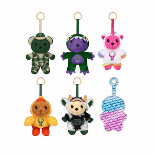 Milwaukee Bucks NBA FOOCOOS Plush Bag Charm Keychain Blind Box Series 1 (PREORDER - SHIPS MID JULY)