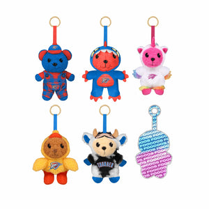 Oklahoma City Thunder NBA FOOCOOS Plush Bag Charm Keychain Blind Box Series 1 (PREORDER - SHIPS MID JULY)