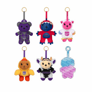 Sacramento Kings NBA FOOCOOS Plush Bag Charm Keychain Blind Box Series 1 (PREORDER - SHIPS MID JULY)