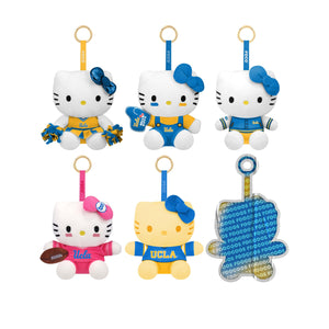 UCLA Bruins NCAA Hello Kitty® FOOCOOS Plush Bag Charm Keychain Blind Box Series 1 (PREORDER - SHIPS LATE SEPTEMBER)
