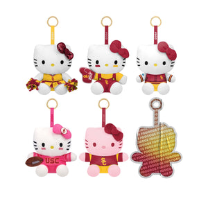 USC Trojans NCAA Hello Kitty® FOOCOOS Plush Bag Charm Keychain Blind Box Series 1
