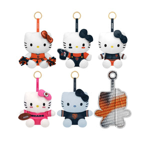 Chicago Bears NFL Hello Kitty® FOOCOOS Plush Bag Charm Keychain Blind Box Series 1 (PREORDER - SHIPS LATE SEPTEMBER)