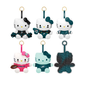 Philadelphia Eagles NFL Hello Kitty® FOOCOOS Plush Bag Charm Keychain Blind Box Series 1 (PREORDER - SHIPS LATE SEPTEMBER)