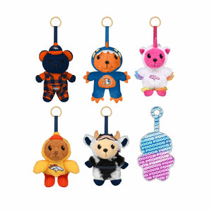 Denver Broncos NFL FOOCOOS Plush Bag Charm Keychain Blind Box Series 1 (PREORDER - SHIPS LATE JUNE)