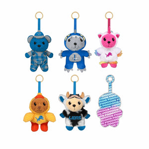 Detroit Lions NFL FOOCOOS Plush Bag Charm Keychain Blind Box Series 1 (PREORDER - SHIPS LATE JUNE)