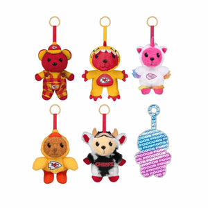 Kansas City Chiefs NFL FOOCOOS Plush Bag Charm Keychain Blind Box Series 1 (PREORDER - SHIPS LATE JUNE)