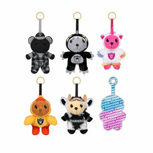 Las Vegas Raiders NFL FOOCOOS Plush Bag Charm Keychain Blind Box Series 1 (PREORDER - SHIPS LATE JUNE)