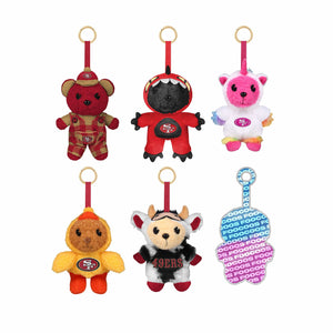 San Francisco 49ers NFL FOOCOOS Plush Bag Charm Keychain Blind Box Series 1 (PREORDER - SHIPS LATE JUNE)