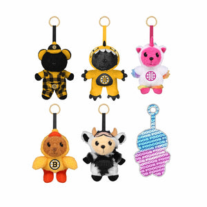 Boston Bruins NHL FOOCOOS Plush Bag Charm Keychain Blind Box Series 1 (PREORDER - SHIPS LATE JULY)