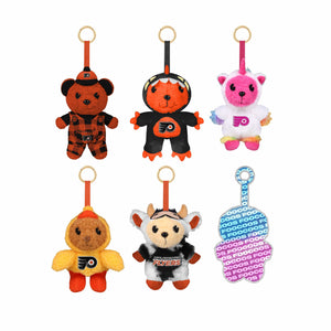 Philadelphia Flyers NHL FOOCOOS Plush Bag Charm Keychain Blind Box Series 1 (PREORDER - SHIPS LATE JULY)