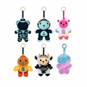 Seattle Kraken NHL FOOCOOS Plush Bag Charm Keychain Blind Box Series 1 (PREORDER - SHIPS LATE JULY)