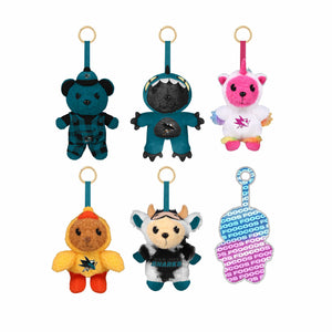 San Jose Sharks NHL FOOCOOS Plush Bag Charm Keychain Blind Box Series 1 (PREORDER - SHIPS LATE JULY)