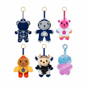 Toronto Maple Leafs NHL FOOCOOS Plush Bag Charm Keychain Blind Box Series 1 (PREORDER - SHIPS MID JULY)