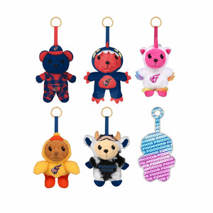 Indiana Fever WNBA FOOCOOS Plush Bag Charm Keychain Blind Box Series 1 (PREORDER - SHIPS MID JULY)