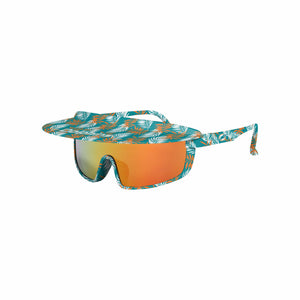 Miami Dolphins NFL Floral Visor Sunglasses