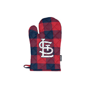 St Louis Cardinals MLB Plaid Oven Mitt