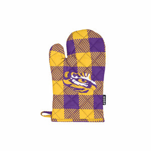 LSU Tigers NCAA Plaid Oven Mitt