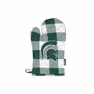 Michigan State Spartans NCAA Plaid Oven Mitt