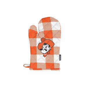 Oklahoma State Cowboys NCAA Plaid Oven Mitt