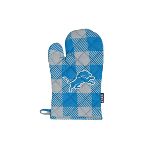 Detroit Lions NFL Plaid Oven Mitt