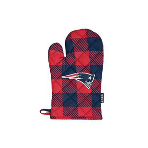 New England Patriots NFL Plaid Oven Mitt