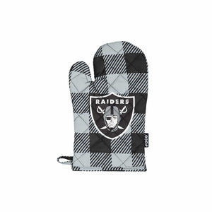 Las Vegas Raiders NFL Plaid Oven Mitt