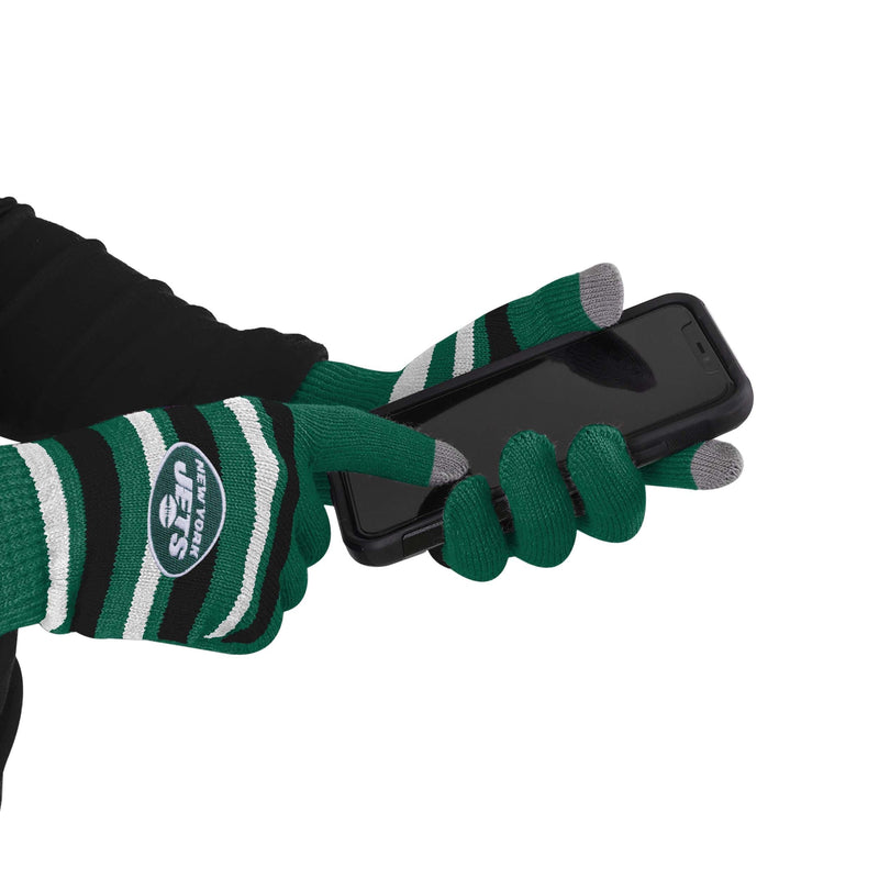 New York Jets NFL Stretch Fit Receiver Football Gloves