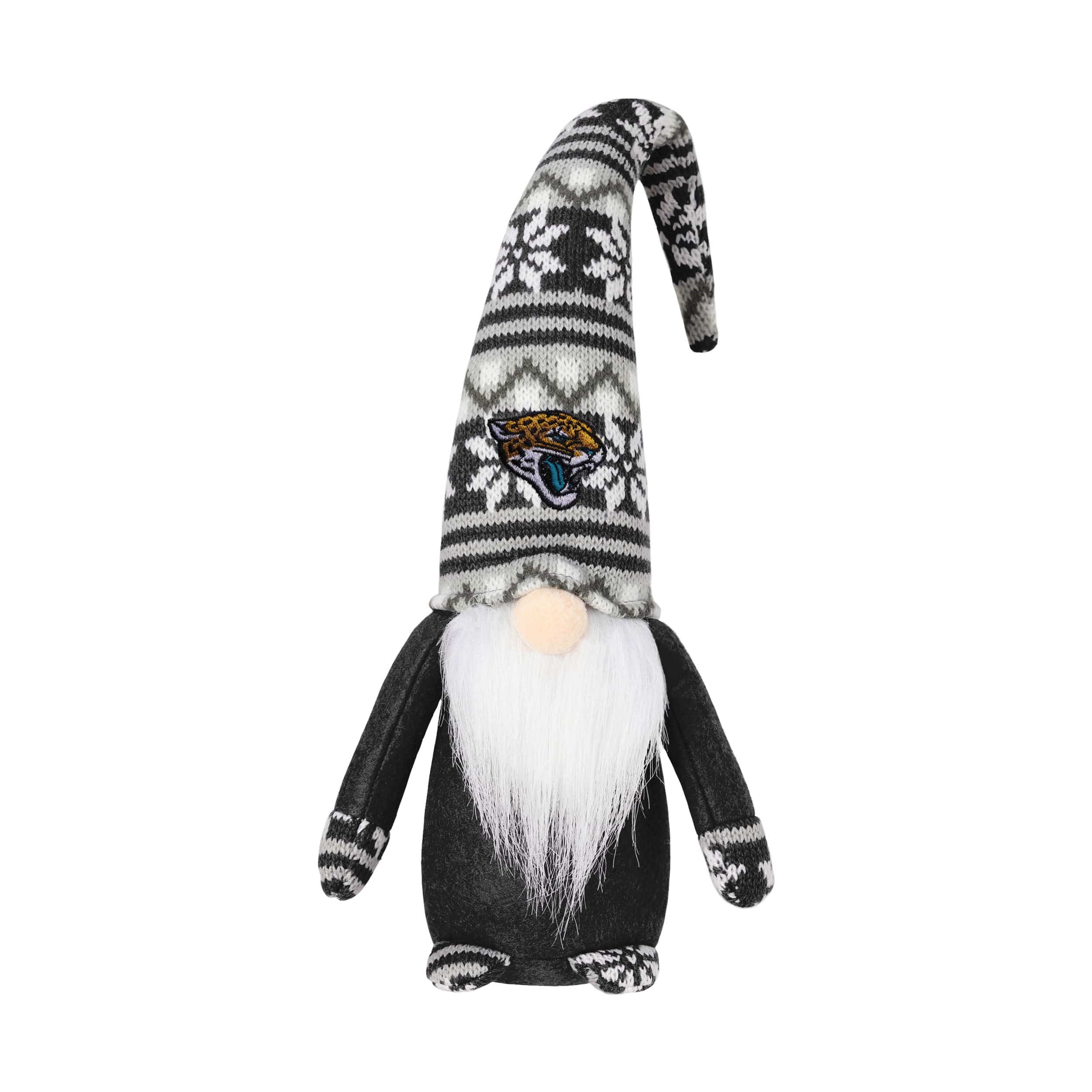 Jacksonville Jaguars NFL Plaid Hat Plush Gnome Ornament