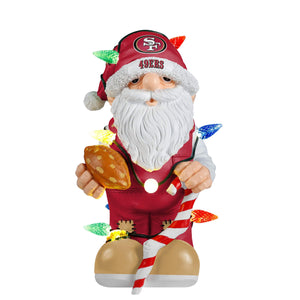 San Francisco 49ers NFL Light Up Holiday Gnome