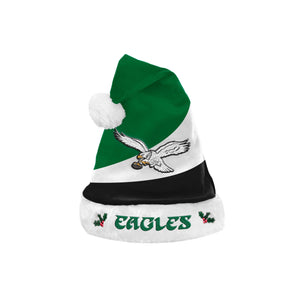 Philadelphia Eagles NFL Kelly Green Santa Hat