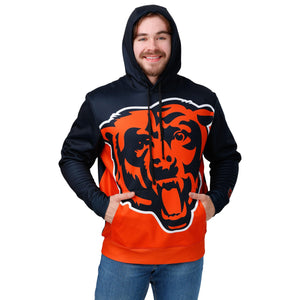 Chicago Bears NFL Mens Bold Logo Hoodie