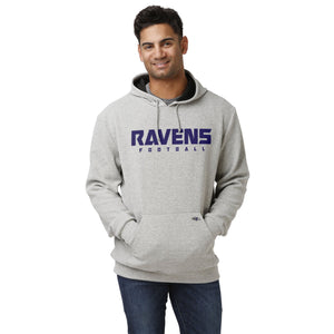 Baltimore Ravens NFL Mens Gray Woven Hoodie