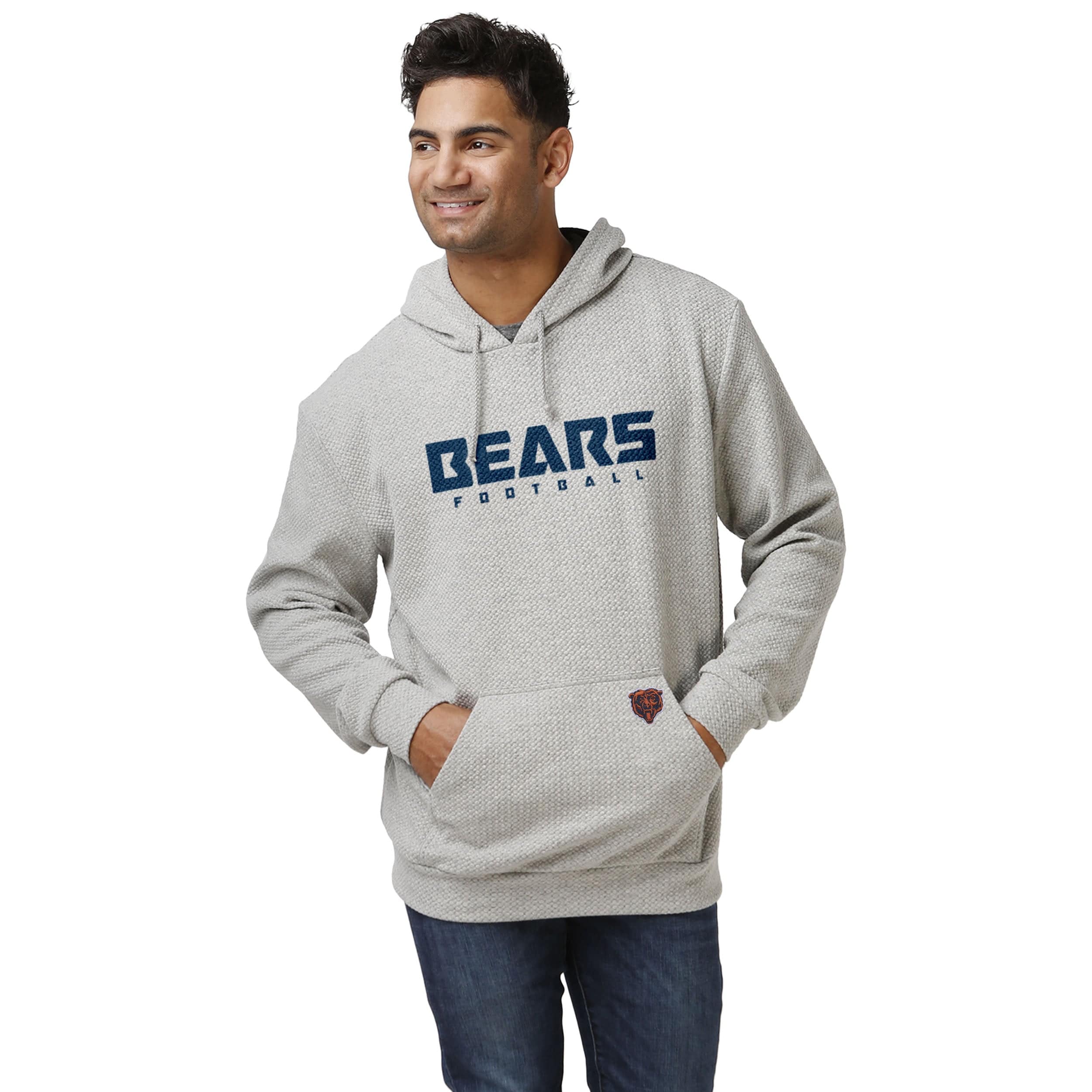 Chicago Bears NFL Mens Solid Hoodie