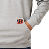 Cincinnati Bengals NFL Mens Gray Woven Hoodie