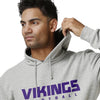 Minnesota Vikings NFL Mens Gray Woven Hoodie