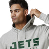 New York Jets NFL Mens Gray Woven Hoodie