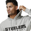 Pittsburgh Steelers NFL Mens Gray Woven Hoodie