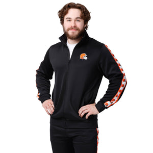 Cleveland Browns NFL Mens Stripe Logo Track Jacket