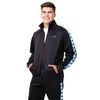 Carolina Panthers NFL Mens Stripe Logo Track Jacket