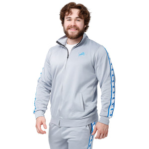 Detroit Lions NFL Mens Stripe Logo Track Jacket
