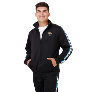 Jacksonville Jaguars NFL Mens Stripe Logo Track Jacket
