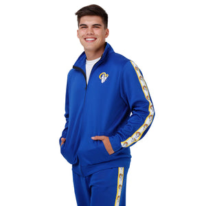 Los Angeles Rams NFL Mens Stripe Logo Track Jacket