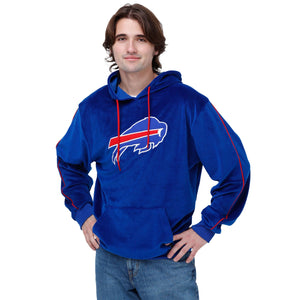 Buffalo Bills NFL Mens Velour Hooded Sweatshirt