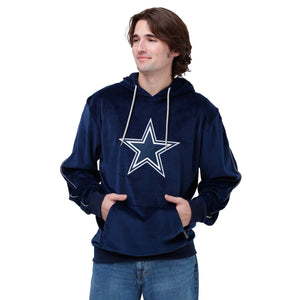 Dallas Cowboys NFL Mens Velour Hooded Sweatshirt